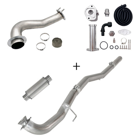 TruckTok 2017-2023 6.6L Duramax L5P DPF/CCV/EGR Delete & Downpipe w/Can Bus kit TruckTok