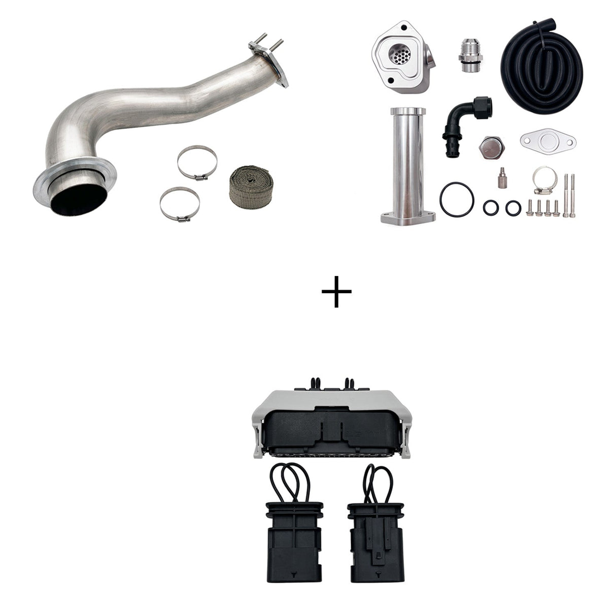 TruckTok 2017-2023 6.6L Duramax L5P DPF/CCV/EGR Delete & Downpipe w/Can Bus kit TruckTok
