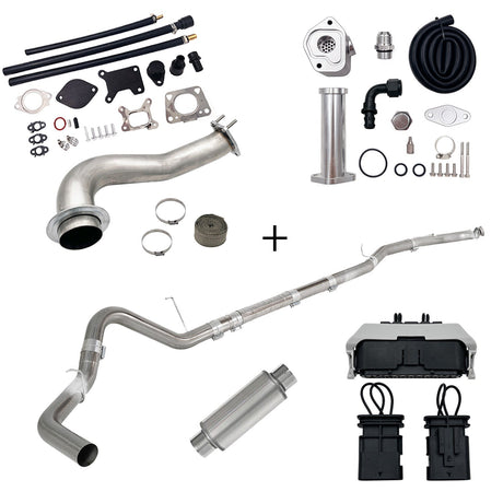 TruckTok 2017-2023 6.6L Duramax L5P DPF/CCV/EGR Delete & Downpipe w/Can Bus kit TruckTok
