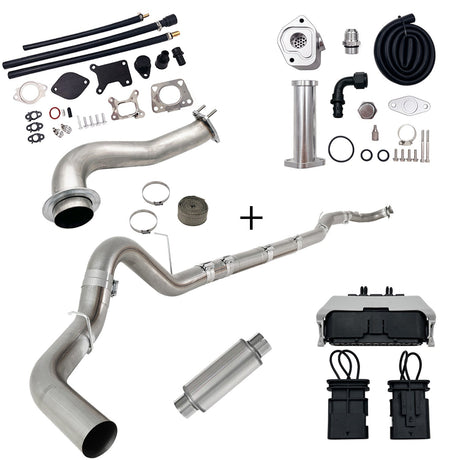 TruckTok 2017-2023 6.6L Duramax L5P DPF/CCV/EGR Delete & Downpipe w/Can Bus kit TruckTok