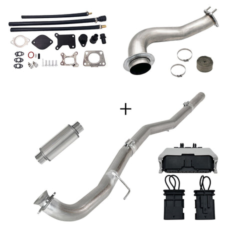 TruckTok 2017-2023 6.6L Duramax L5P DPF/CCV/EGR Delete & Downpipe w/Can Bus kit TruckTok