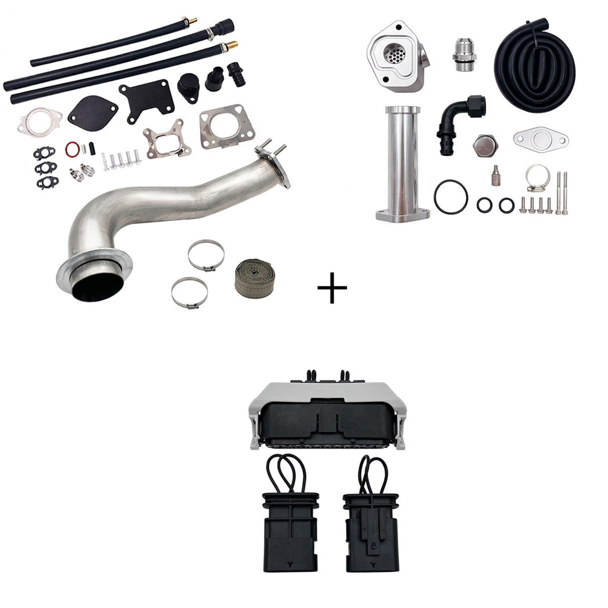 TruckTok 2017-2023 6.6L Duramax L5P DPF/CCV/EGR Delete & Downpipe w/Can Bus kit TruckTok