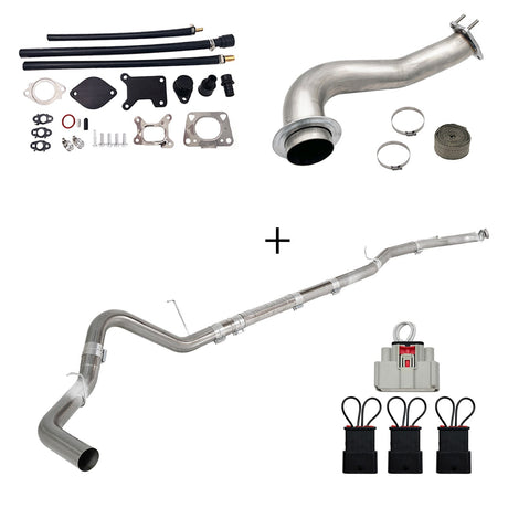 TruckTok 2017-2023 6.6L Duramax L5P DPF/CCV/EGR Delete & Downpipe w/Can Bus kit TruckTok