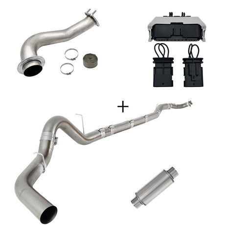 TruckTok 2017-2023 6.6L Duramax L5P DPF/CCV/EGR Delete & Downpipe w/Can Bus kit TruckTok