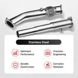 3 Inch Exhaust Turbo Downpipe for 1999-2004 Volkswagen VW MK4 Golf/Jetta/Beetle 1.8L Flashark