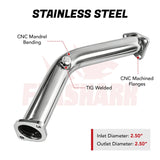 Downpipe Exhaust/Test Pipes Infiniti G35 With Gaskets And Bolts