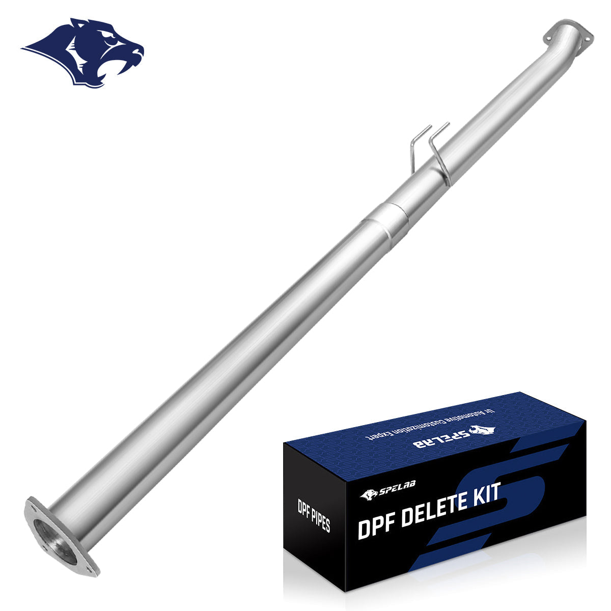 4"/5" 2011-2024 Ford 6.7 Powerstroke DPF Delete Race Pipe w/Muffler Exhaust | SPELAB