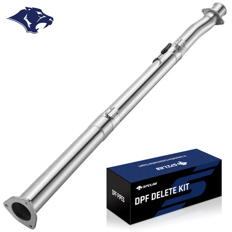 4"/5" 2011-2024 Ford 6.7 Powerstroke DPF Delete Race Pipe w/Muffler Exhaust | SPELAB