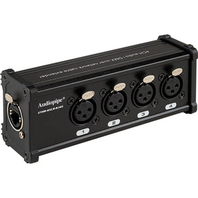 4 Channel DMX Over Network Cable Extender (ETHR-4XLR-RJ45) Audiopipe