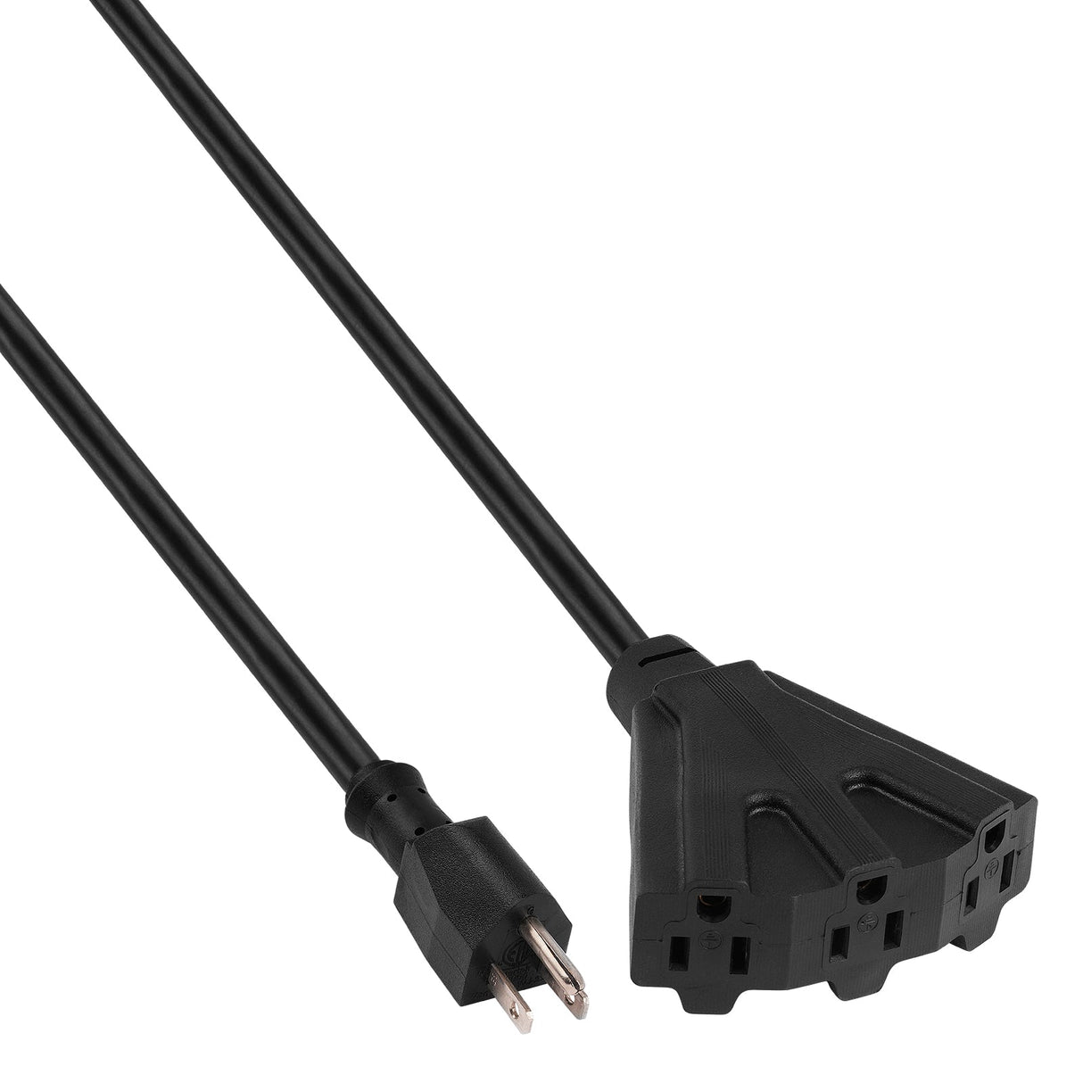 50Ft 3-Outlet Heavy Duty Extension Cord (EX-PRO312-50BLK) Audiopipe