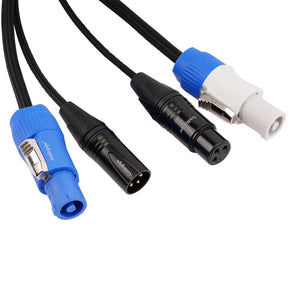 3Ft Extension Power Cable with Audio XLR Connectors (EX-PWC-AUD-3) Audiopipe