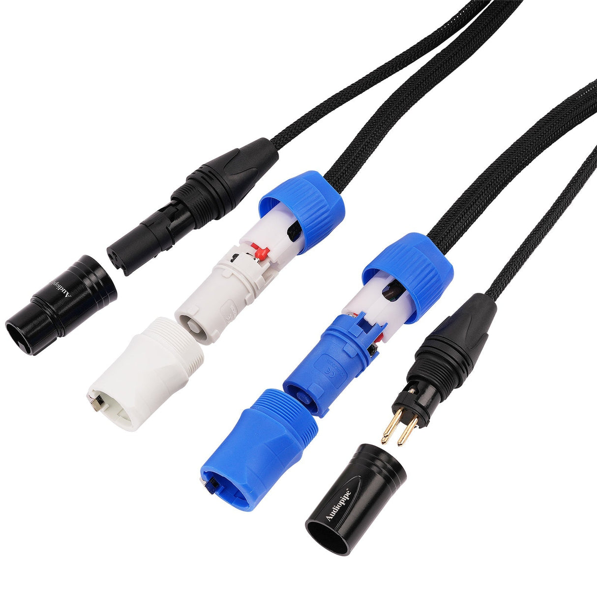 3Ft Extension Power Cable with Audio XLR Connectors (EX-PWC-AUD-3) Audiopipe