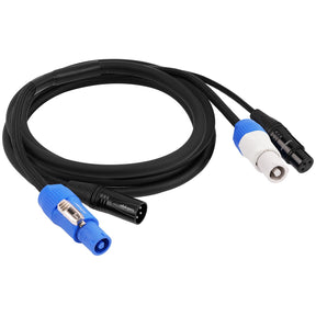 6Ft Extension Power Cable with Audio XLR Connectors (EX-PWC-AUD-6) Audiopipe