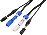 12Ft DMX Extension Cable with Power and XLR Connectors (EX-PWC-DMX-12) Audiopipe