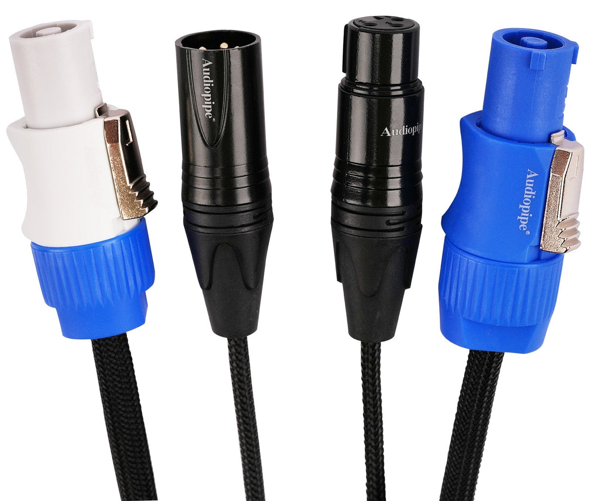 12Ft DMX Extension Cable with Power and XLR Connectors (EX-PWC-DMX-12) Audiopipe
