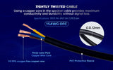 12Ft DMX Extension Cable with Power and XLR Connectors (EX-PWC-DMX-12) Audiopipe