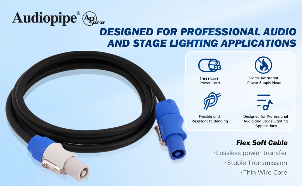 12Ft Power Extension Cable (EX-PWRC-L12) Audiopipe