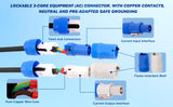 6Ft Power Extension Cable (EX-PWRC-L6) Audiopipe