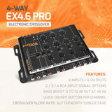 PRV Audio EX4.6 PRO 4-Way Electronic Crossover Car System