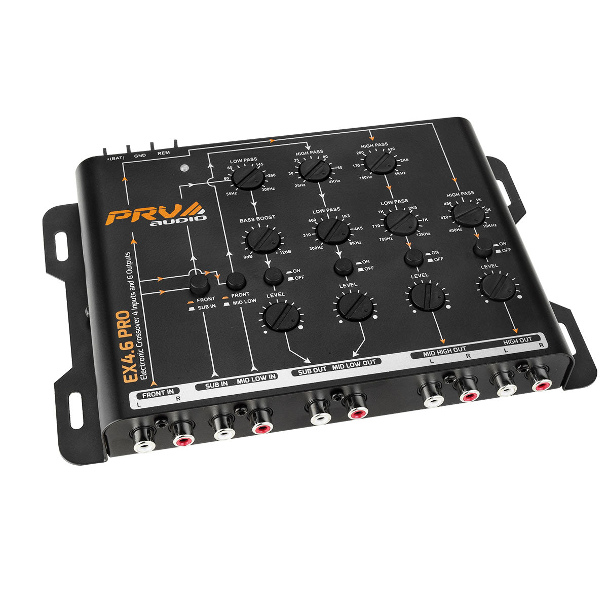 PRV Audio EX4.6 PRO 4-Way Electronic Crossover Car System