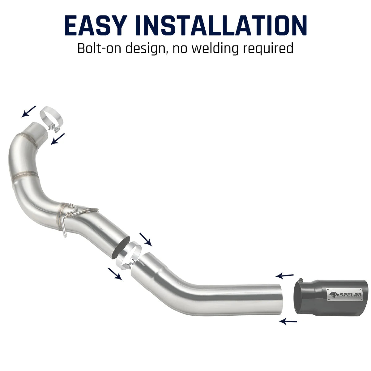 5'' DPF Back Exhaust 2013-2024 6.7L Cummins Ram 2500/3500 Flashark