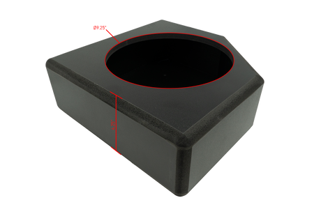 '17+ Can-Am® X3 Rear Low-Profile Passenger Side 10” Subwoofer Enclosure – Unloaded | UTVS-X3-ENC-LP-RPASS UTV Stereo