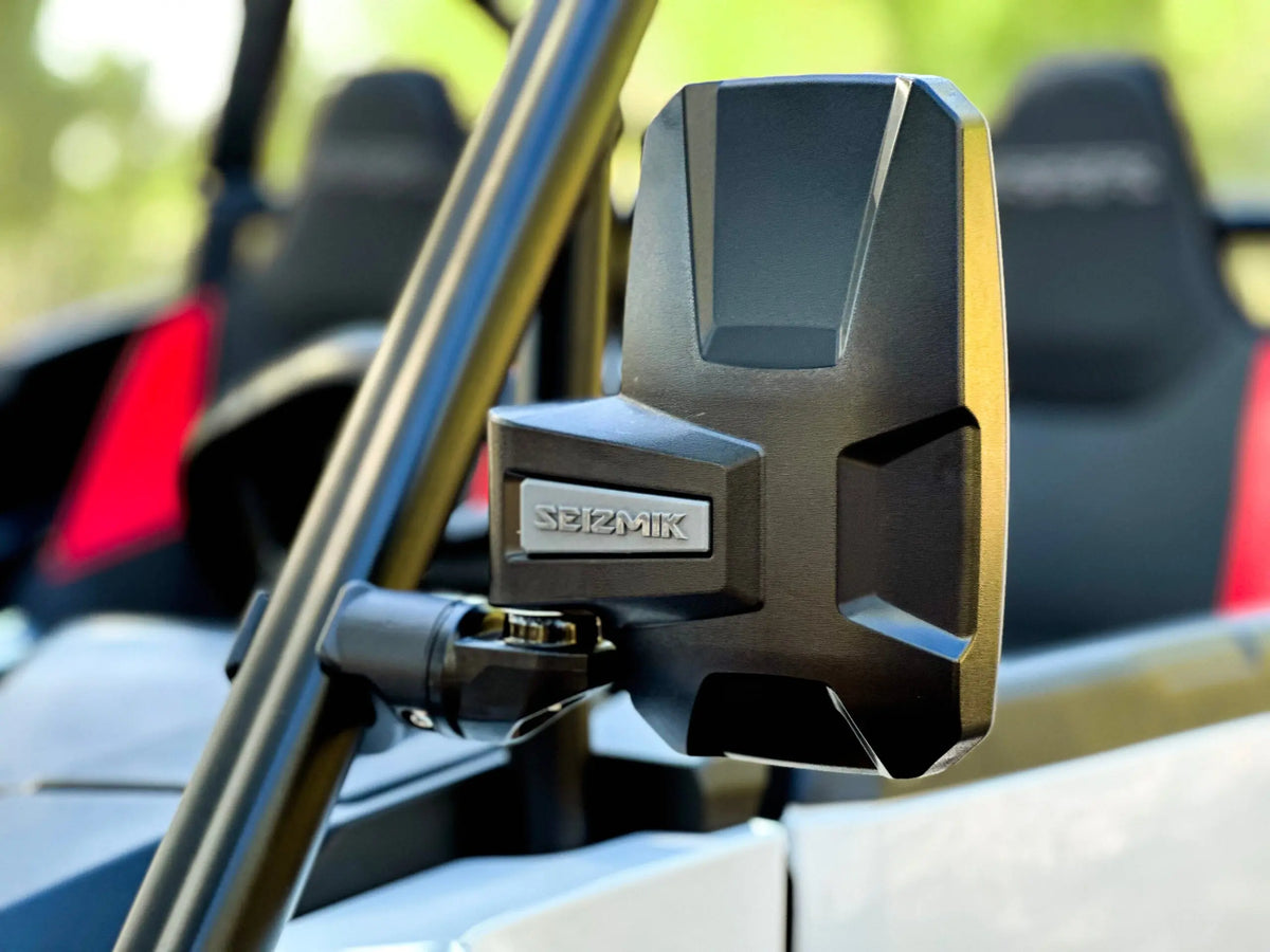 Seizmik 56-18114 Embark Side View Mirror - installed on UTV roll cage
