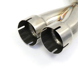 Downpipe Exhaust Y Middle Pipe Exhaust for 2006-2019 Yamaha YZF-R6 R600