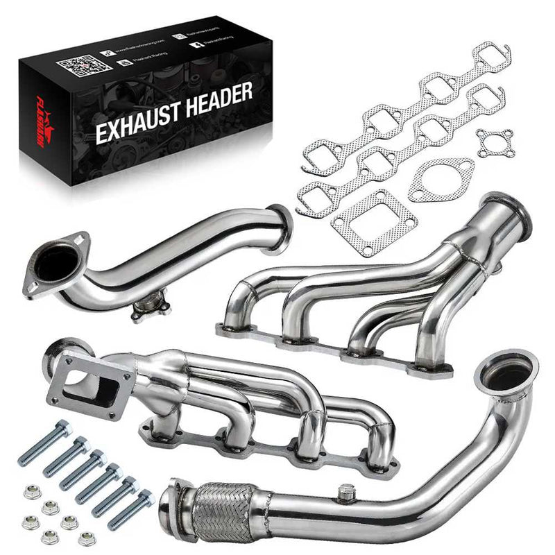 Exhaust Headers for 1979 & 1982-1993 Ford Mustang 5.0L V8 T4 Racing Turbo Flashark