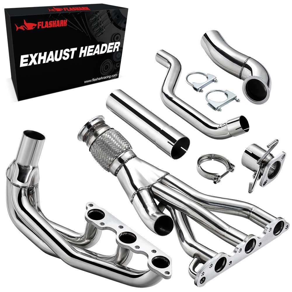Exhaust Header for 1997-2003 Pontiac Grand Prix, 1997-2004 Buick Regal, 2004-2005 Chevy Impala/Monte Carlo 3.8L V6 Flashark