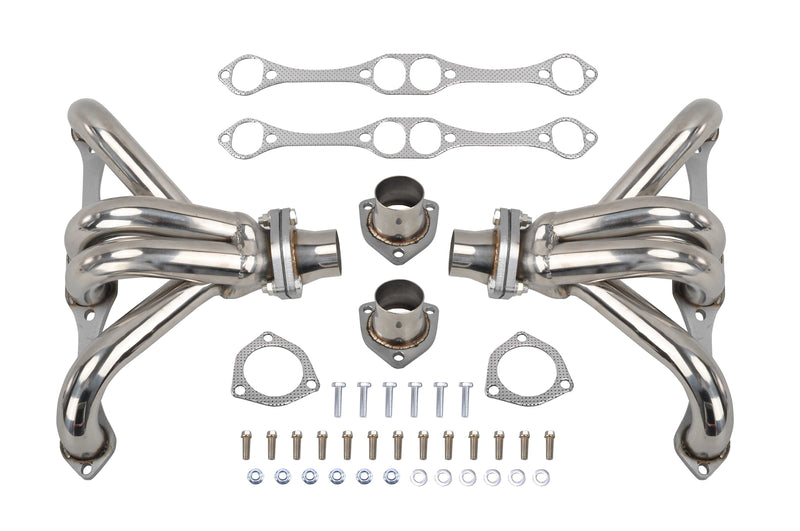 Exhaust Headers for 1955 + Chevy SBC Small Block Hugger V8 262 265 283 305 327 350 400 Flashark