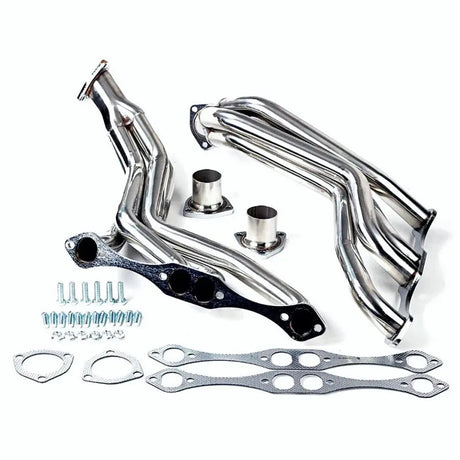 Exhaust Headers for 1935-1948 Chevy Street Rod | SBC Small Block 265 305 327 350 400 V8 Swap | Block Hugger Shorty Style Flashark