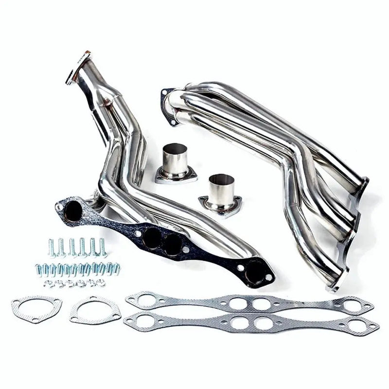 Exhaust Headers for 1935-1948 Chevy Street Rod | SBC Small Block 265 305 327 350 400 V8 Swap | Block Hugger Shorty Style Flashark