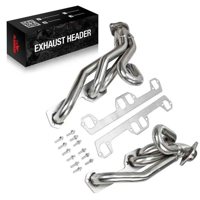 Exhaust Header for 1994-2004 Dodge Ram 1500, 2500, 3500, Dakota, Durango 5.2L/5.9L Magnum V8 Flashark