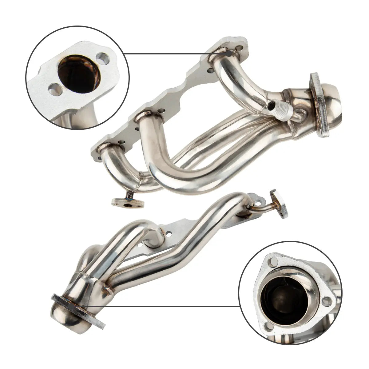Exhaust Headers for 1996-2001 Chevrolet Chevy S10/Blazer GMC Sonoma/Jimmy 4.3L V6 Vortec 4WD Flashark