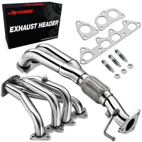 Exhaust Header for 1998-2002 Honda Accord EX/ LX CG1/ CG2 4Cyl 4-2-1 2.3L F23A1/F23A4/ F23A5 Flashark