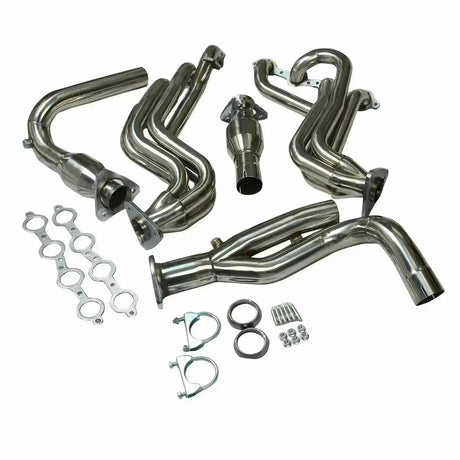 Exhaust Header for 1999-2006 Chevy Silverado/Avalanche/Suburban/Tahoe GMC Sierra/Yukon GMT800 4.8L 5.3L 6.0L V8 Engine (with EGR Valve) Flashark