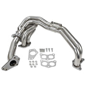 Exhaust Header Up Pipe All in One Kit for 2002-2007 Subaru Impreza WRX/STi Sedan/Wagon 4-Door 2.0L 2.5L Flashark