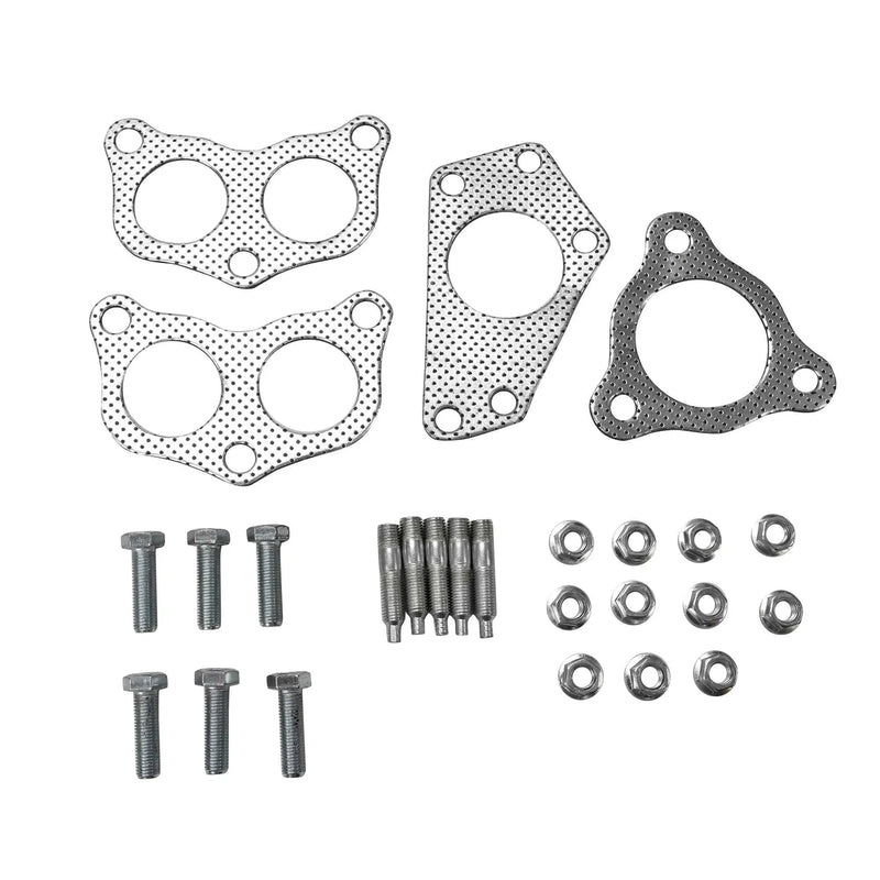 Exhaust Header Up Pipe All in One Kit for 2002-2007 Subaru Impreza WRX/STi Sedan/Wagon 4-Door 2.0L 2.5L Flashark