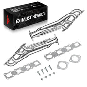 Long Tube Headers for 2004-2015 Nissan Titan, Armada, NV2500, NV3500, Pathfinder & Infiniti QX56 5.6L V8 Flashark