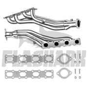 Long Tube Headers for 2004-2015 Nissan Titan, Armada, NV2500, NV3500, Pathfinder & Infiniti QX56 5.6L V8 Flashark