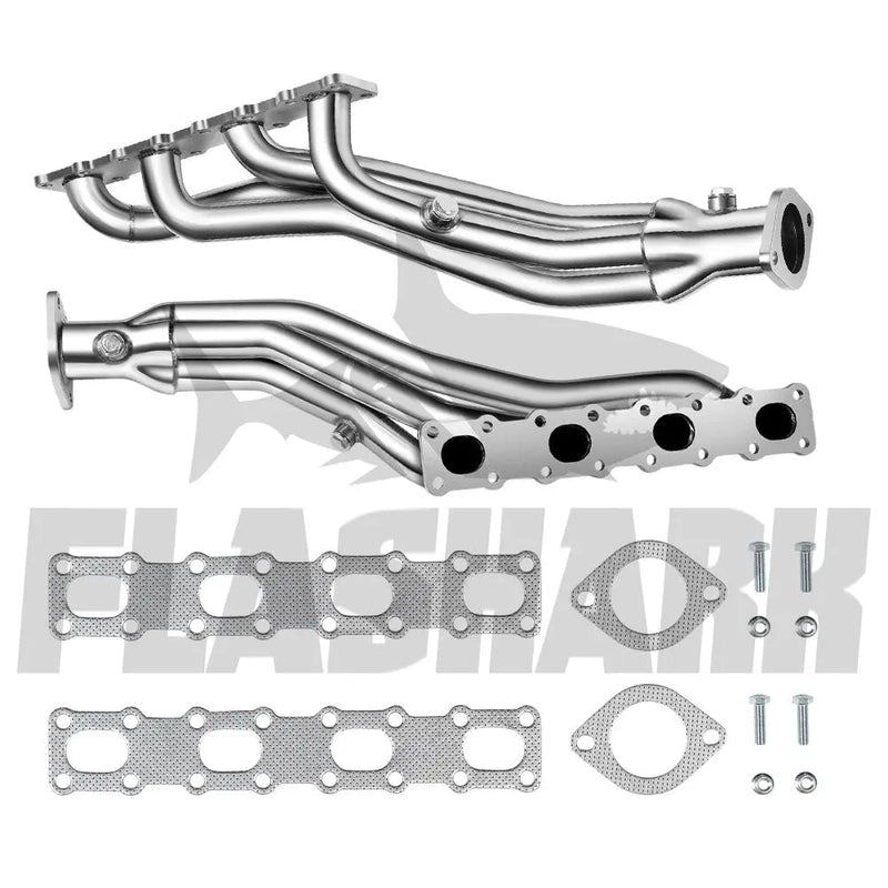 Long Tube Headers for 2004-2015 Nissan Titan, Armada, NV2500, NV3500, Pathfinder & Infiniti QX56 5.6L V8 Flashark