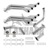 Long Tube Headers for 2007-2014 Chevy Silverado/Suburban/Tahoe GMC Sierra/Yukon Cadillac Escalade 4.8L/5.3L/6.0L/6.2L Vortec Flashark