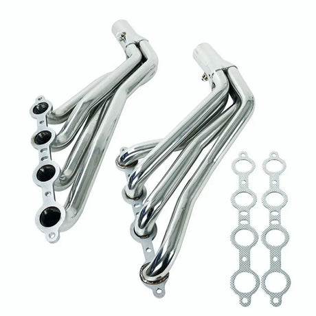 Exhaust Header for 1964-1988 Chevrolet Chevy Pontiac Buick LS1/LS2/LS3/LS6 LS Swap Longtube V8 4.8L 5.3L 5.7L 6.0L 6.2L Flashark