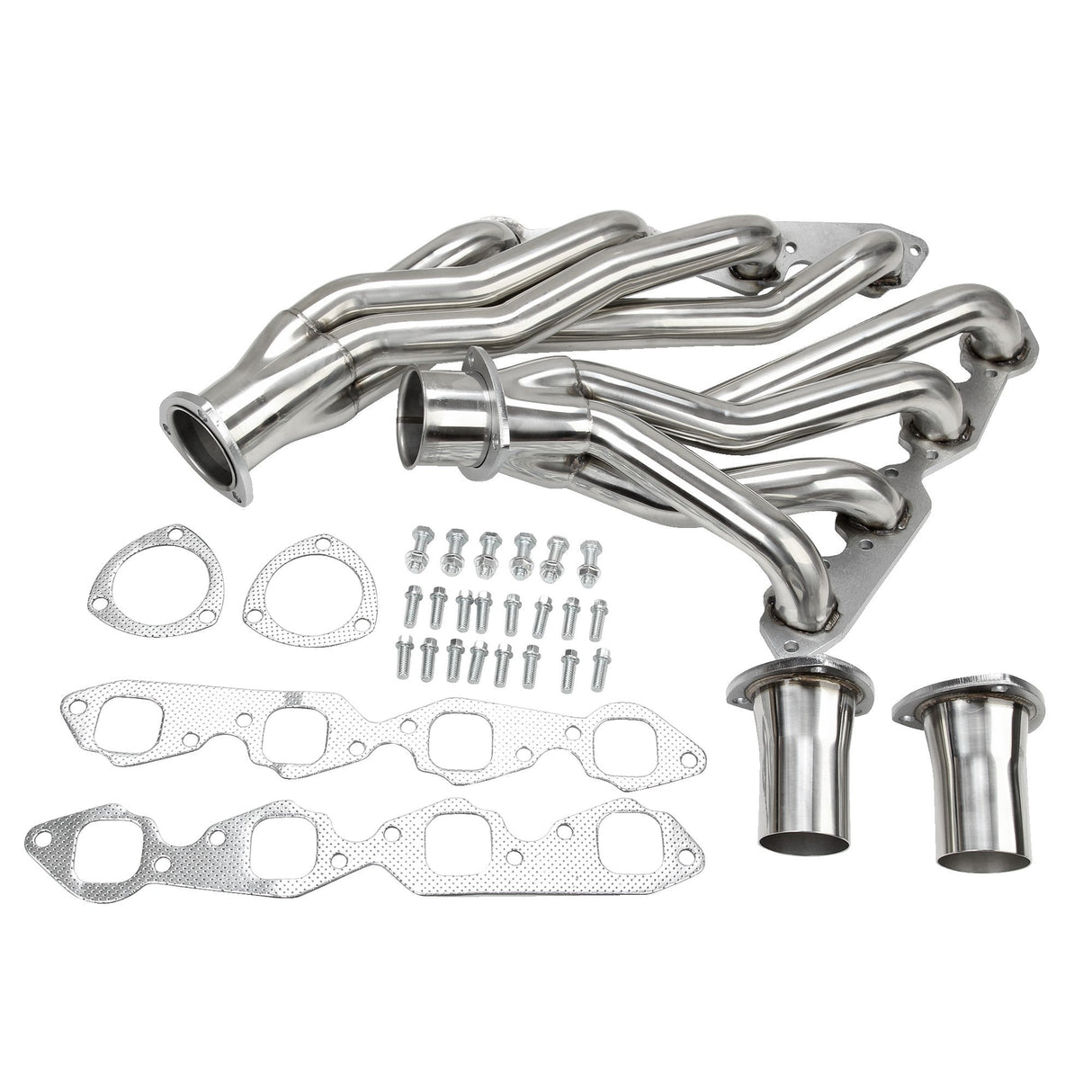 Exhaust Header for 1965-1972 Chevrolet/Chevy Camaro, Nova, Bel Air, Biscayne, Impala 396/402/427/454 - Short Tube Flashark
