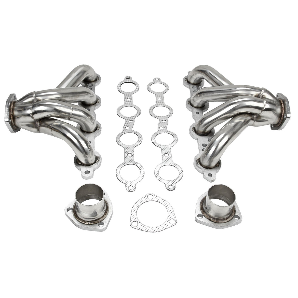Stainless Steel Block Hugger LS Swap Exhaust Headers for 1923-1967 Chevrolet Small Block (LS1/LSX, 350 Compatible) Flashark