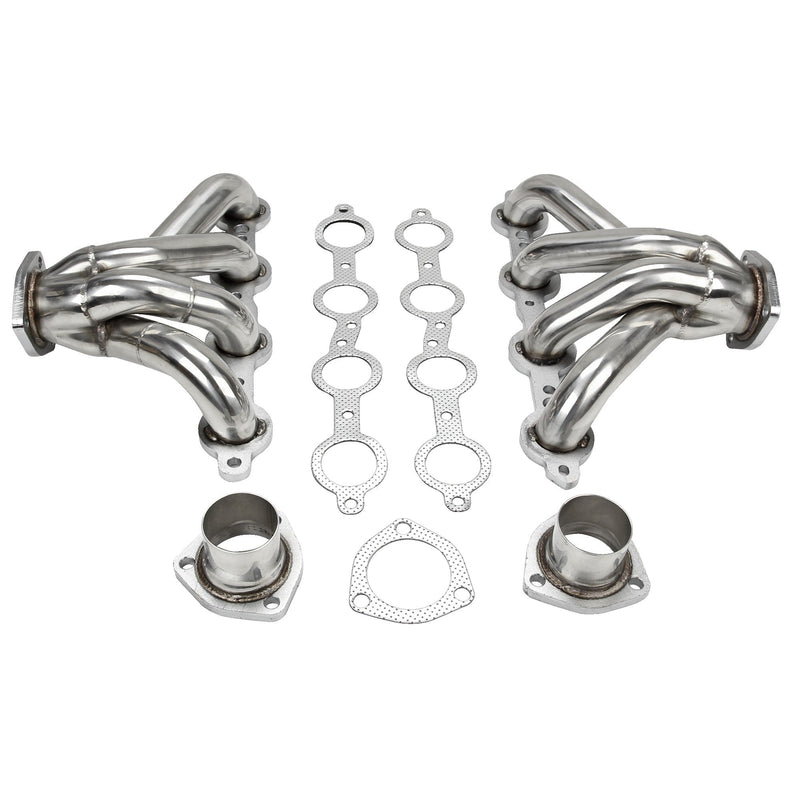 Stainless Steel Block Hugger LS Swap Exhaust Headers for 1923-1967 Chevrolet Small Block (LS1/LSX, 350 Compatible) Flashark