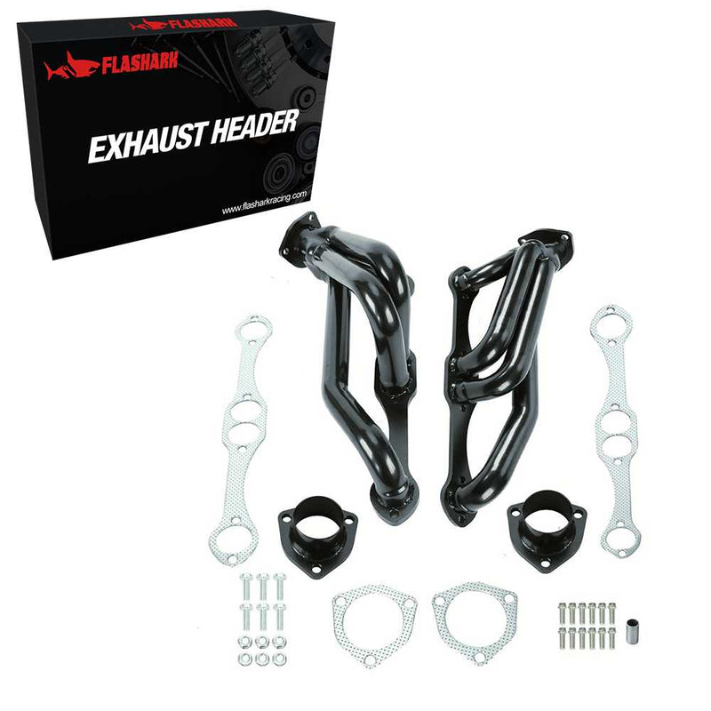 Exhaust Headers For 1982-2002 Chevy S10 / S15 / Blazer SBC V8 283 302 305 307 327 350 400 Engine 2WD Flashark