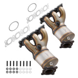 Exhaust Manifold Catalytic Converter For 2007-2012 Volvo XC60/XC70/V70/S80 Land Rover LR2 2-PC Left and Right