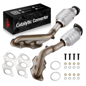 Exhaust Manifold Catalytic Converter Kit for 2006 - 2017 Lexus IS250/IS350/GS350/RC350 2.5L/3.5L V6 2PC-Direct Fit，E.P.A. Compliant Flashark